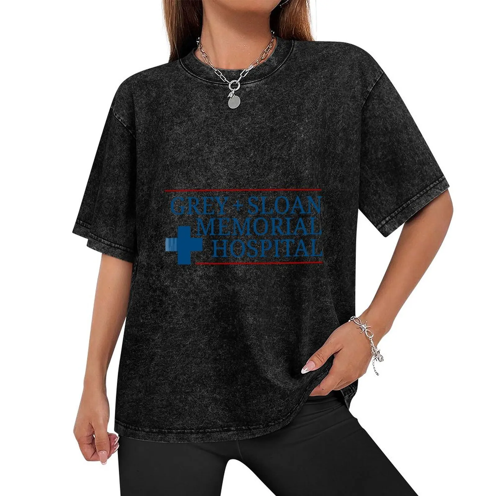 Grey + Sloan Memorial Hospital T-Shirt Aesthetic clothing anime mens clothes