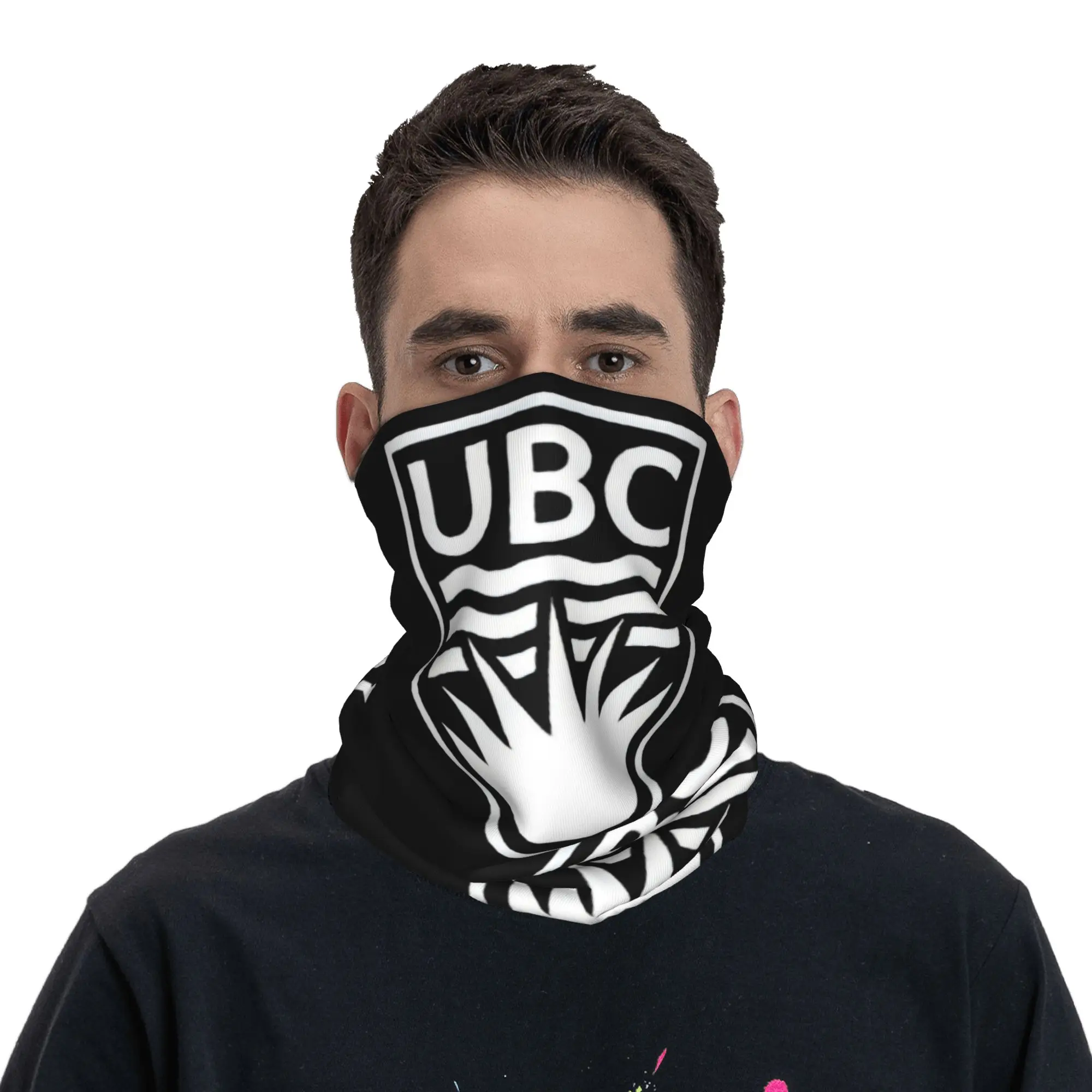 مخصص كندا UBC شعار باندانا الرقبة الجراب للتزلج الجري الرجال النساء التفاف وشاح جامعة كولومبيا البريطانية بالاكلافا أكثر دفئا