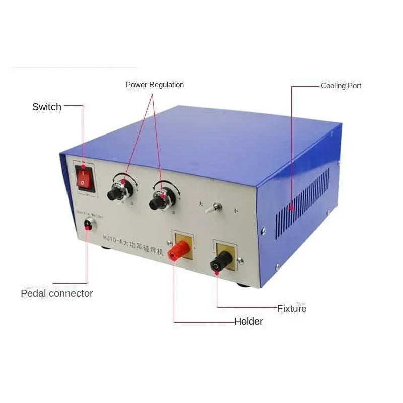 Machine de soudage par points haute puissance 100A HJ10-A déterminer petit outil de soudure petde bracelet de bobine de bijoux de soudeur laser