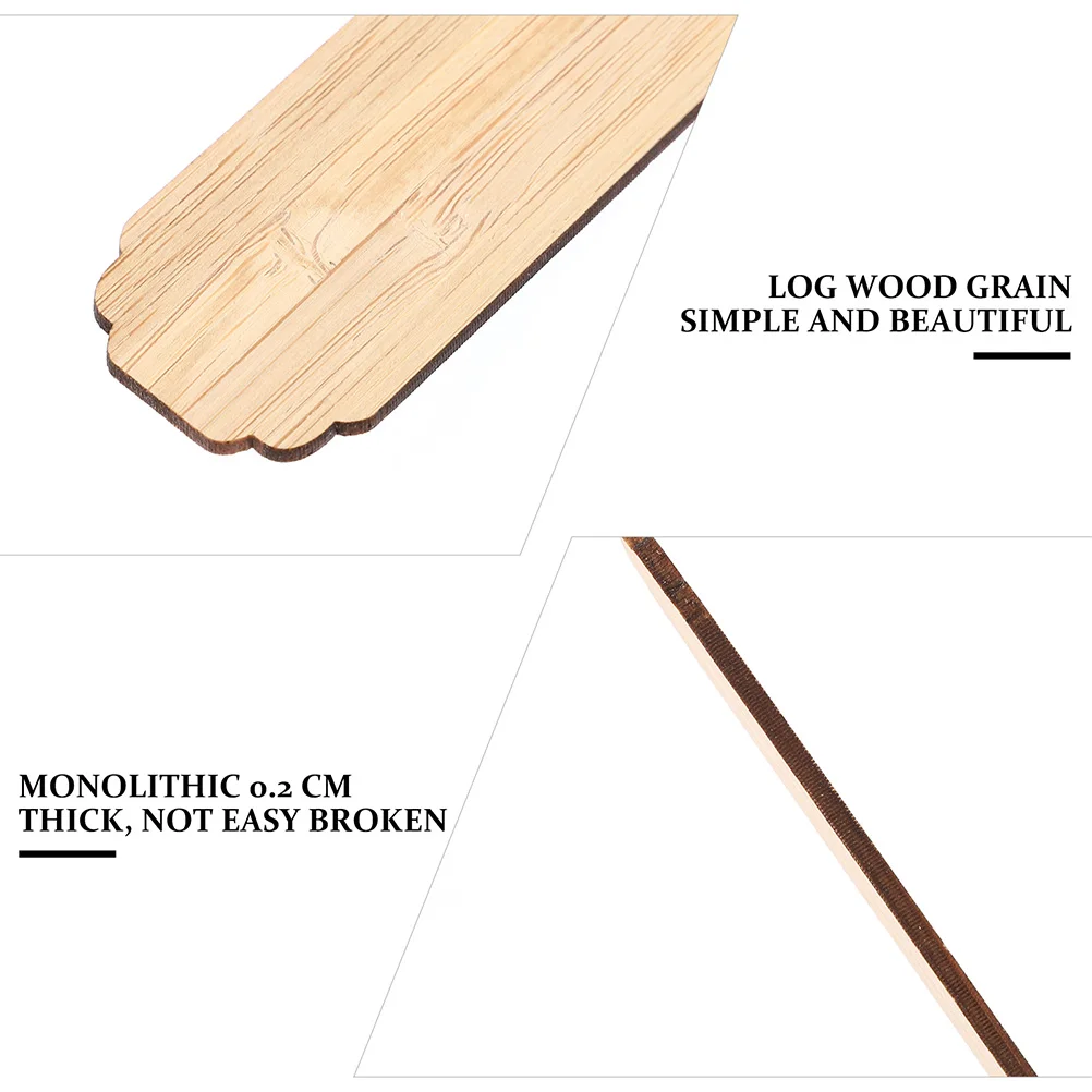

10 Sets DIY Engraved Bookmarks Tassel Tracking Blank Bamboo for Adults Primary School Vintage