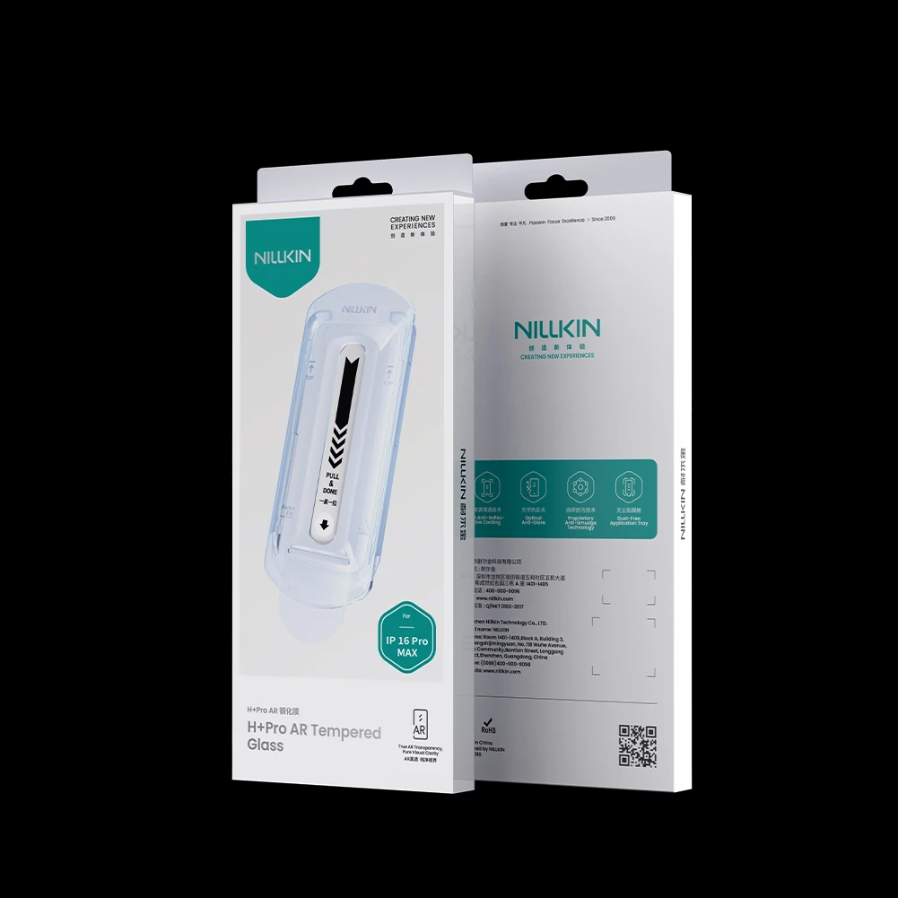 Nillkin Voor iPhone 17 Pro Max 17 Air 16 Pro Max 16 Plus H + Pro AR 9H Krasbestendig 3D Arc Edge Screen Protector