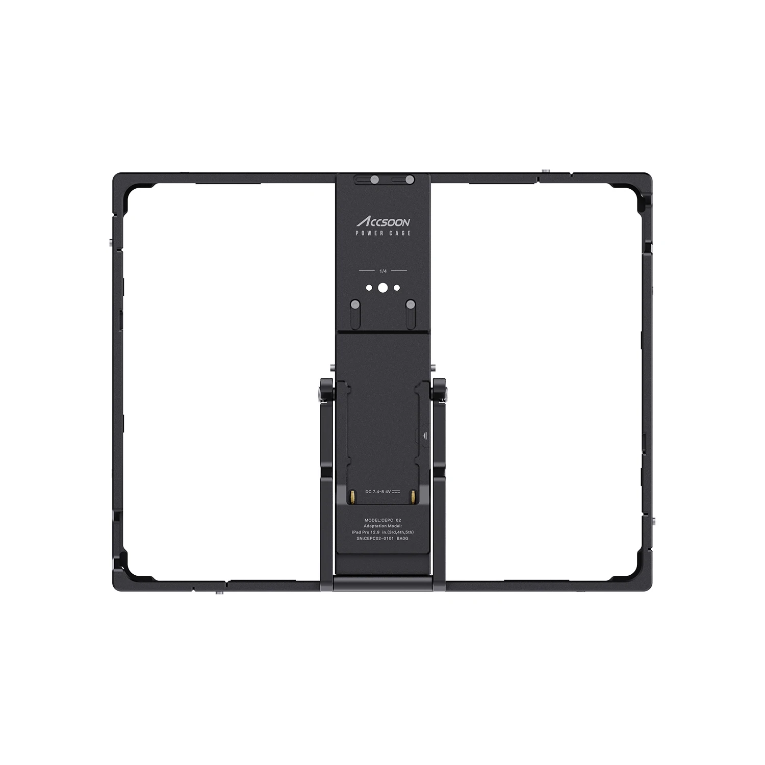 ACCSOON Power Cage Pro CEPC-02 for 12.9 inch iPad Tablet 1st 2nd 3rd 4th 5th Generation for iPad shell Kit with Battery Holder