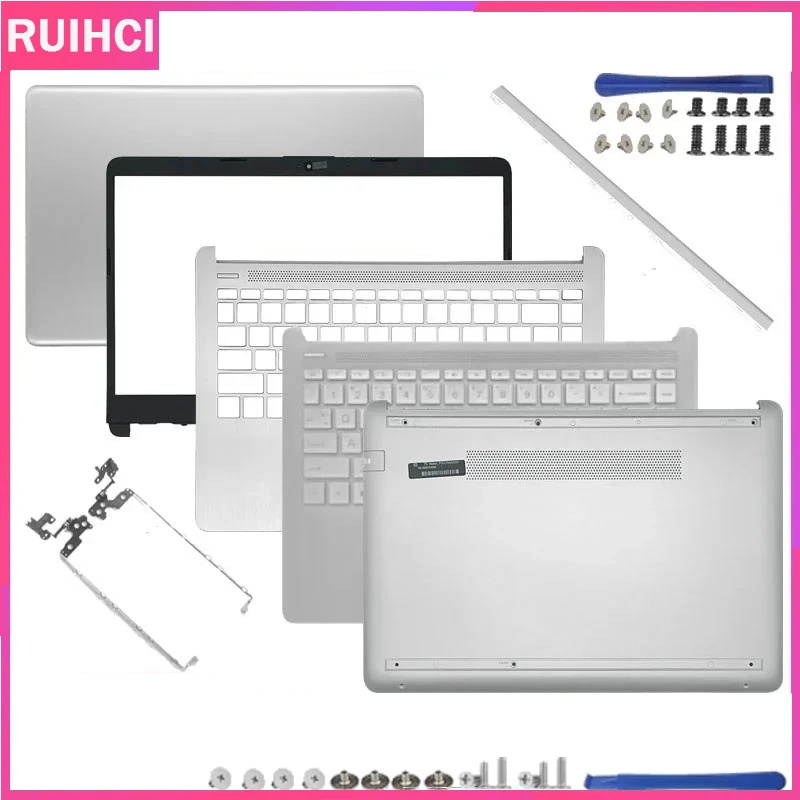 

Для 14-CF 14-DF 14-DK 14-DP 14S-CR 14S-CF 240 245 G8 Новая задняя крышка ЖК-дисплея Передняя панель Подставка для рук Нижняя часть корпуса Петли Крышка серебристого цвета