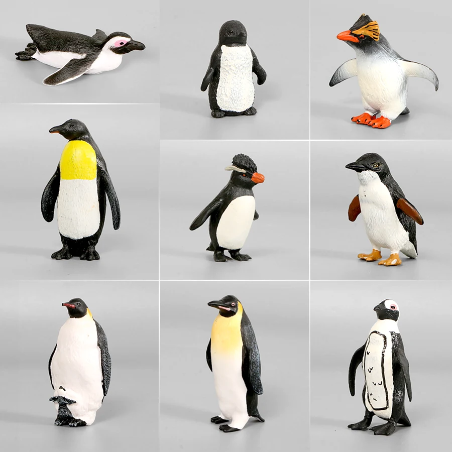 South Pole Animal Simulation Penguin Models Action Figure Toys PVC Lovely Animals Figurine,Collection Educational Toy For Kids