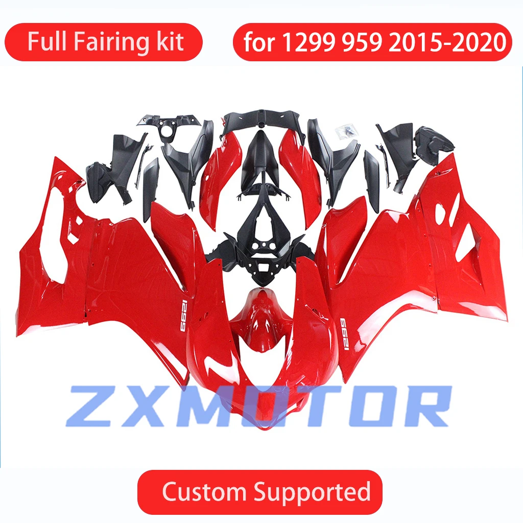 

For DUCATI 959 2015 2016 2017 2018 2019 2020 Red Motorcycle Fairings 1299 15 16 17 18 19 20 Aftermarket Bodywork Fairing Kit