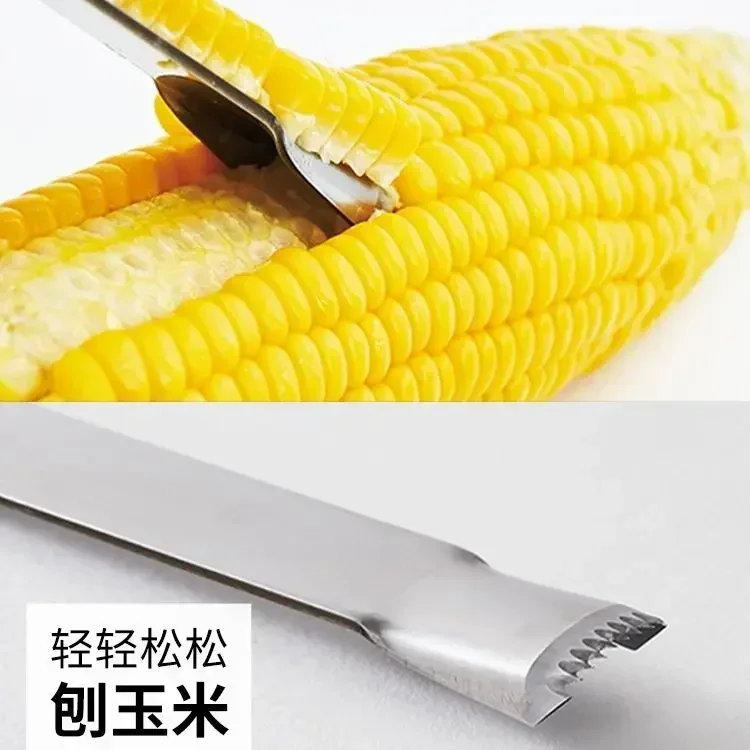 New kitchen stainless steel corn scraper for peeling corn kernels