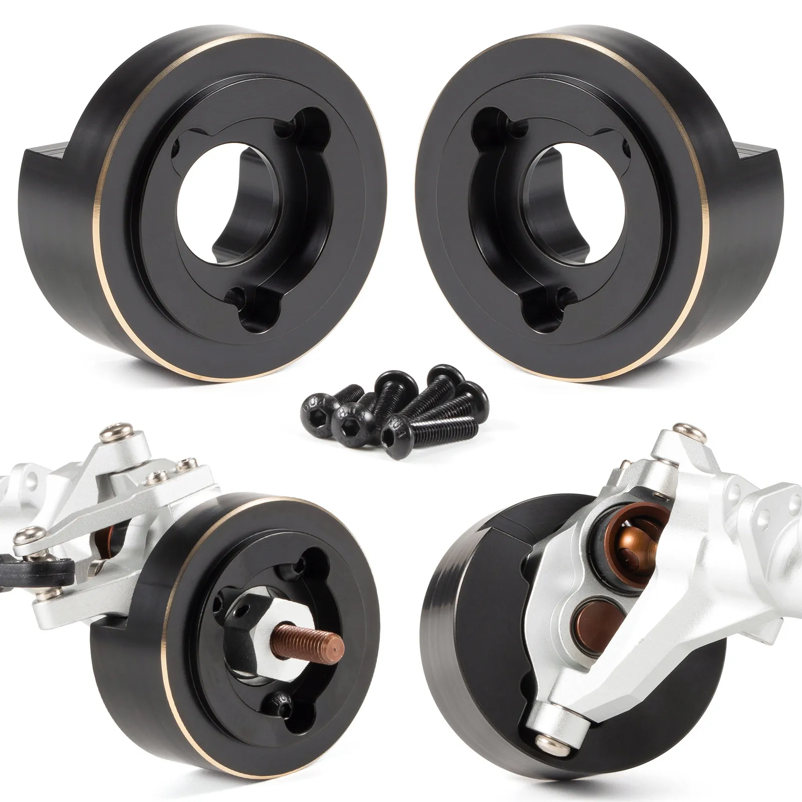 

VP Brass Steering Knuckle Counterweight Low Center Of Gravity For VS4 10 Ultra Portal Axle RC Crawler Car Upgrade Parts