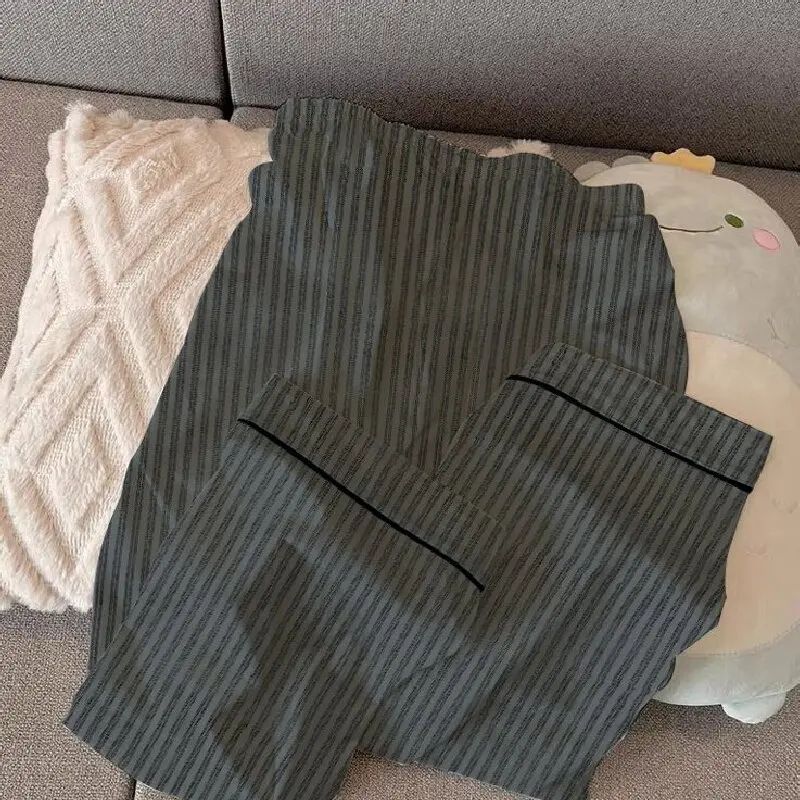 لطيف ميكي الكورية بيجامة المرأة الربيع والخريف نمط الراقية سترة طويلة الأكمام السراويل بيجامة منامة للنساء مجموعات #4