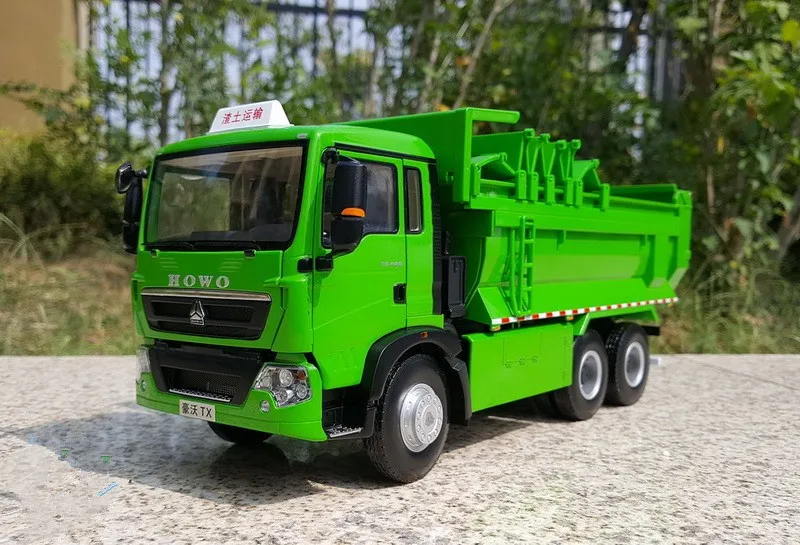 Collectible Alloy Model Toy 1:24 Scale Heavy Duty Truck SinoTruk HOWO TX Dump Truck Construction Vehicles Diecast Toy Model