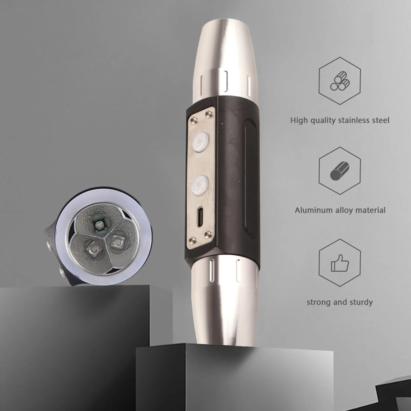 

USB Перезаряжаемый Фонарик DX6, 6 фонарей, яркий фонарик для оценки ювелирных изделий, фонарик для оценки ювелирных изделий