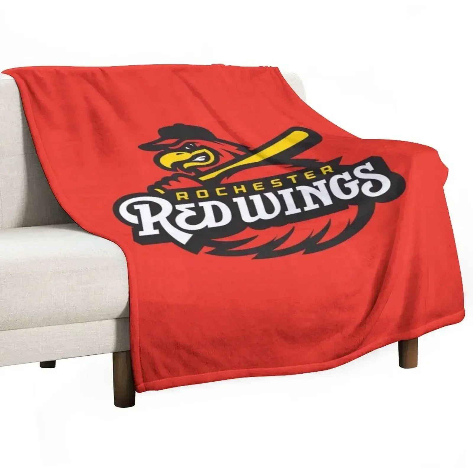 Cheapest-Red-Wings-Baseball Throw Blanket Flannels Hairys Blankets