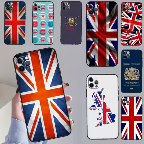 Union Jack British England UK Flag Phone Case For Samsung Galaxy S25 S20 S21 S22 S23 S24 Ultra S9 S10 Plus S25 FE Cover Shell
