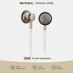 SIVGA M200 Hi-fi Wired Earphone In-ear Earbud Clear Sound & Wide Soundstage 3.5mm Jack Dynamic Driver for Mobile Phone Computer