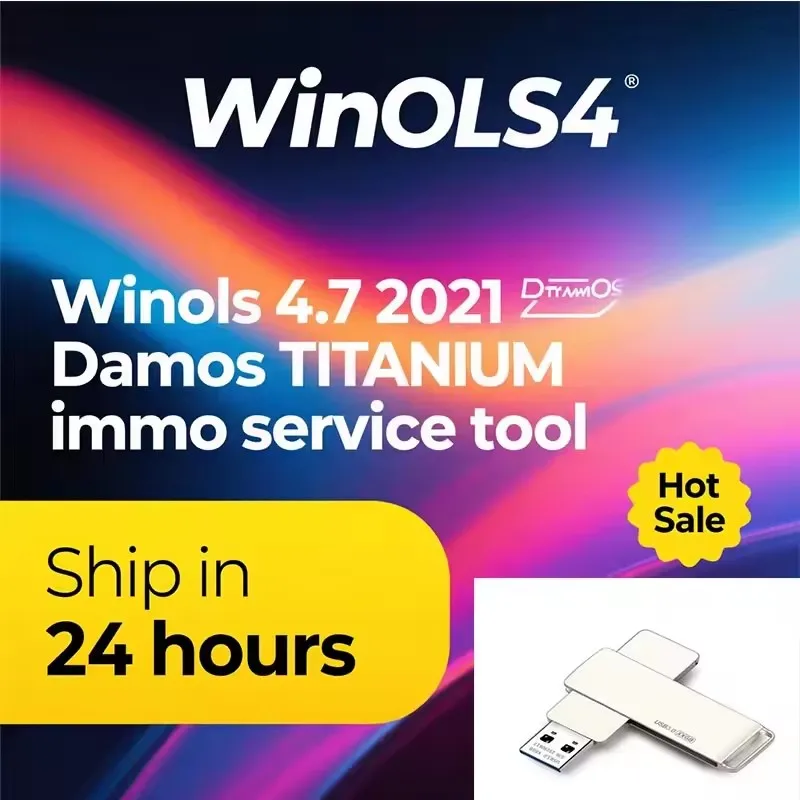 

WinOLS 4.7 Auto Repair Software with Plugins 2021 Damos +ECM TITANIUM Immo Service Tool V1.2 All Data for Vehicle Diagnostic