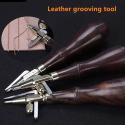 Leather Cutting Tool 1.0/1.5/2.0 Multi-specification Grooving Manual DIY Leather Trenching and Burying Thread Leathercraft Tool
