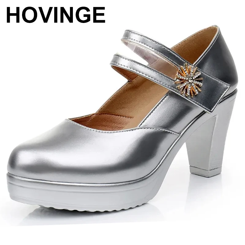 Spring High Heels Women Platform Pumps Ankle strap Shallow Mouth Single Shoes Bow Ladies High Heels White Wedding Women Shoes