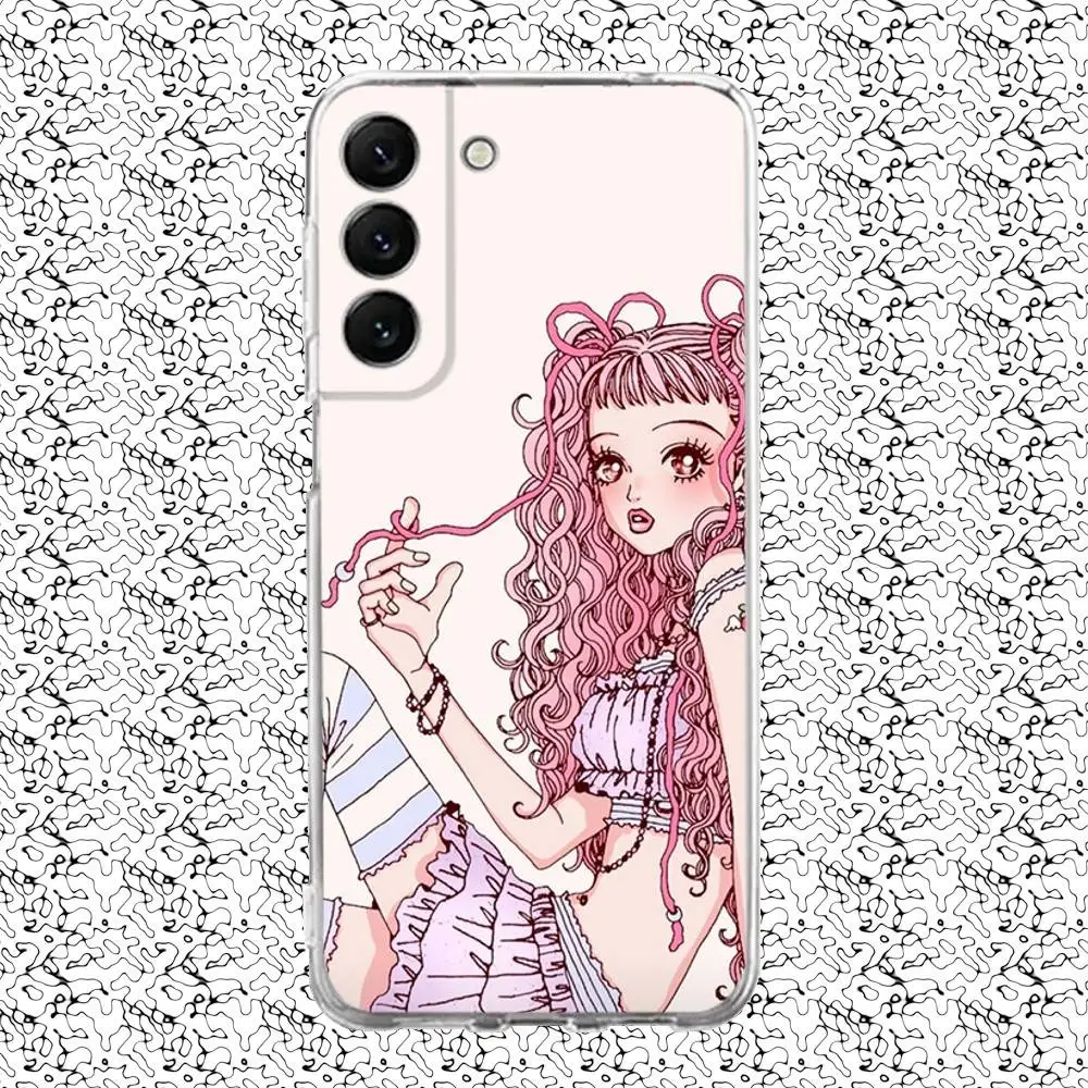 M-Miwako Sakurada funda de teléfono para Samsung S24,30,21,22,23,20 FE,lite,PIus,Ultra,5G,Note,9,10 funda transparente