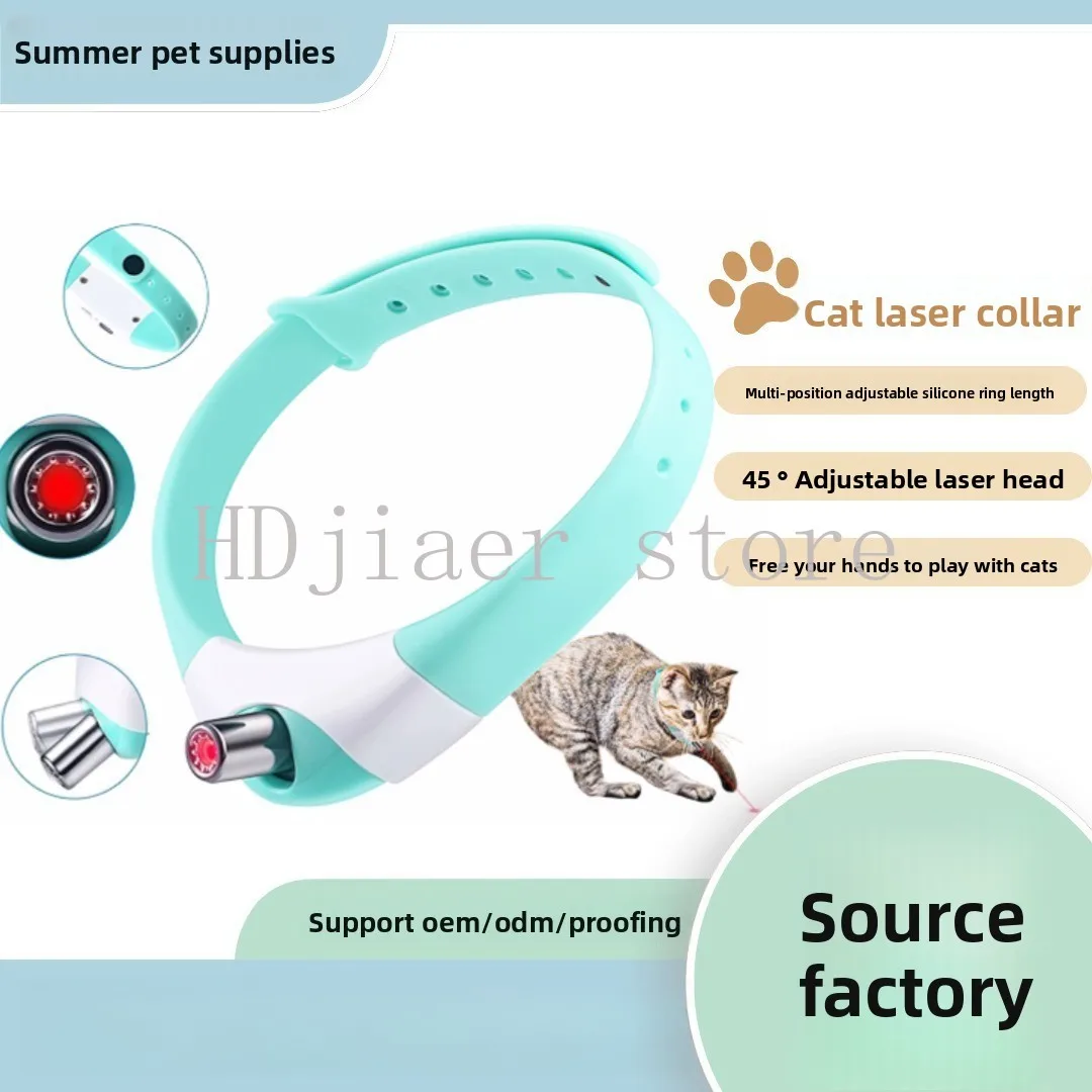 

Laser Cat Teaser Collar - Self-Playing Cat Toy, Interactive Pet Toy for Cats