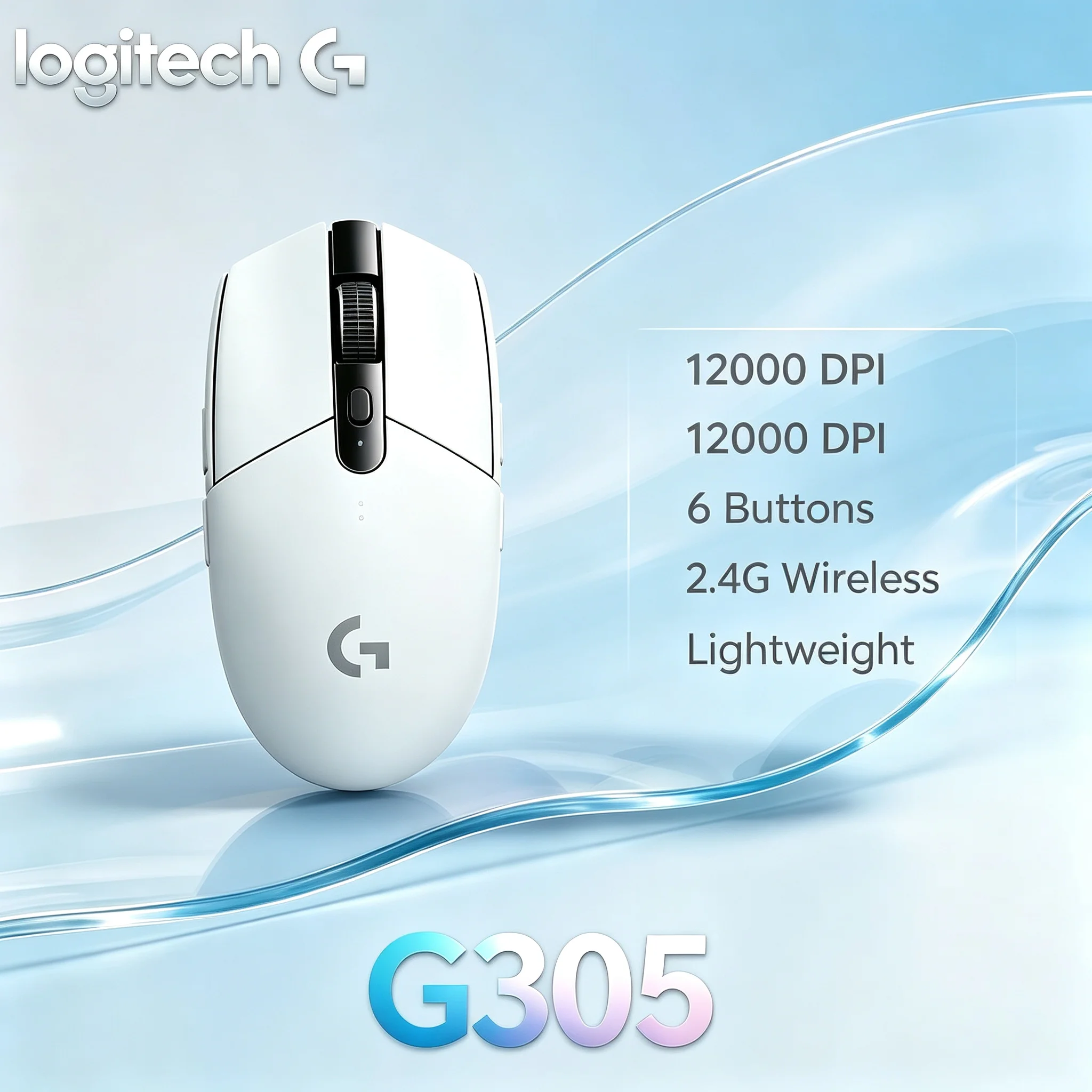 Logitech G305 2.4G Wireless Gaming Mouse Programmable Buttons Adjustable DPI For Windows Mac Desktop Laptop