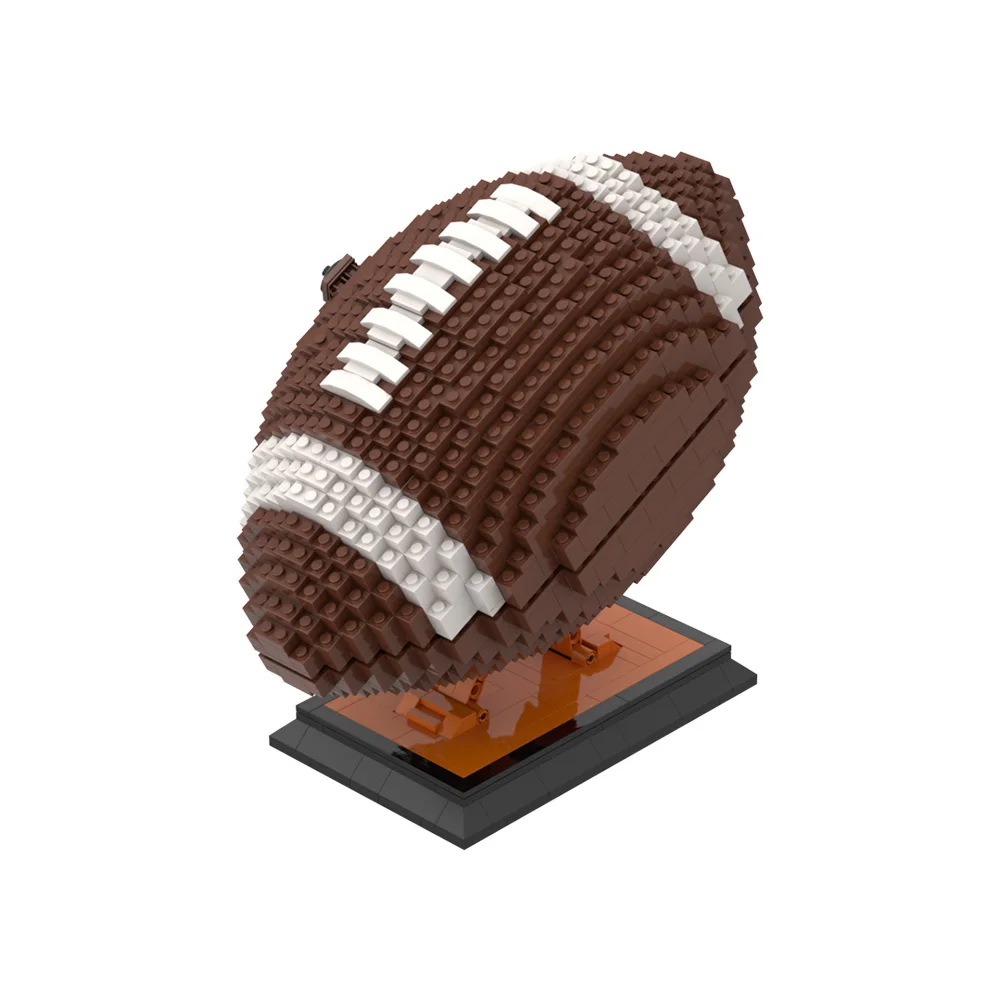 Gobricks MOC Rugby Super Bowl Building Blcoks Creativity Design Alliance Coroczne turniecjeBricks Kolekcja modeli Zabawki Prezent dla dziecka