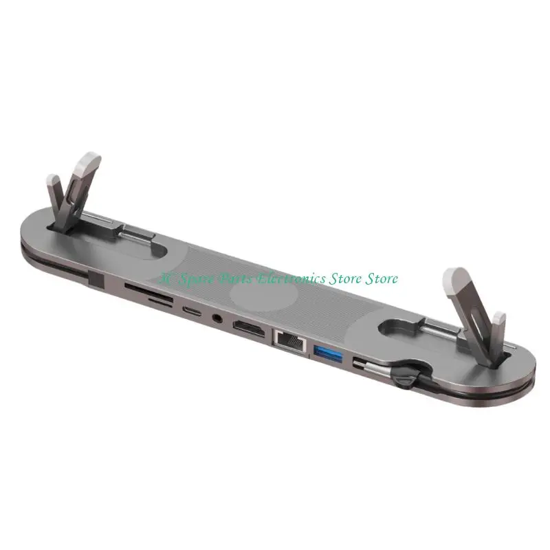 

SZ 7 in 1 Aluminum Type C Laptop Stand Dock 4K60Hz PD100W Charging Adjustable