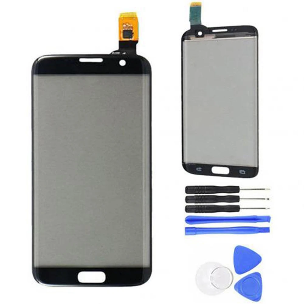 for Samsung Galaxy S7 Edge G935 Contact Screen Digitizer Glass with Tools Black