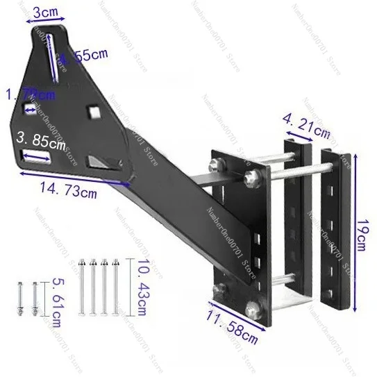 Heavy Duty Spare Tire Carrier for Trailer, Powder Coated Steel Wheel Mount, Universal Fits 4/5/6 Lugs, 160 lbs Capacity