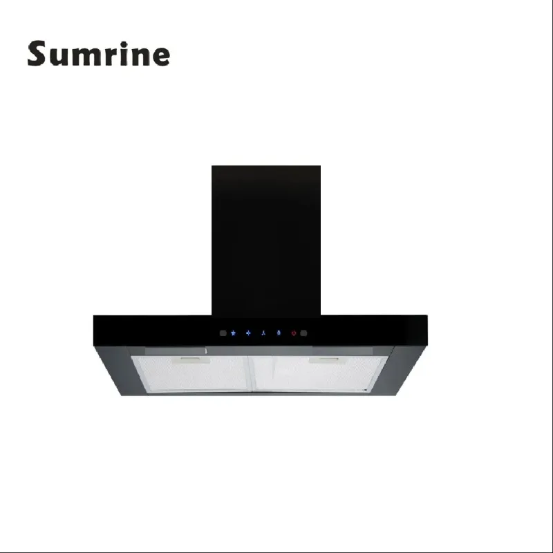 شفاط المطبخ 900 مم مع محرك نحاسي بفتحات تهوية من النوع المطبخ، مدخنة عادم على الطراز الأوروبي