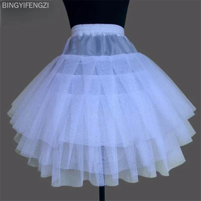 New Children Petticoats for Formal/flower Girl Dress 3 Layers Hoopless Short Crinoline Little Girls/kids/child Underskirt Origin