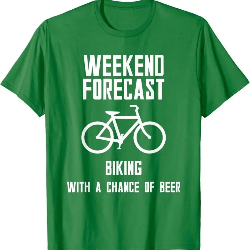 

Bicycle T Shirt Weekend Forecast Biking