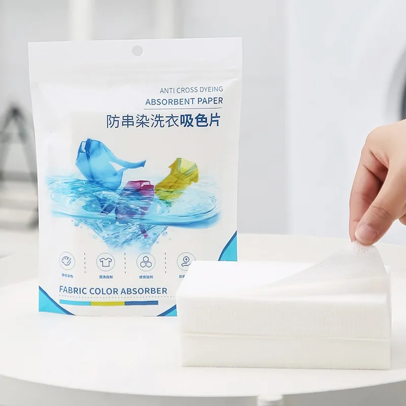 Laundry Tablets Laundry Paper Anti-Staining Clothes Sheets Anti-String Mixing Color Absorption Washing Household Merchandises