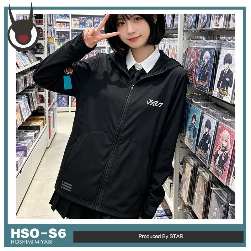 

Zenless Zone Zero Hoshimi Miyabi Asaba Harumasa Ellen Cosplay Anime Cartoon Casual Breathable Hooded Sunscreen Clothing