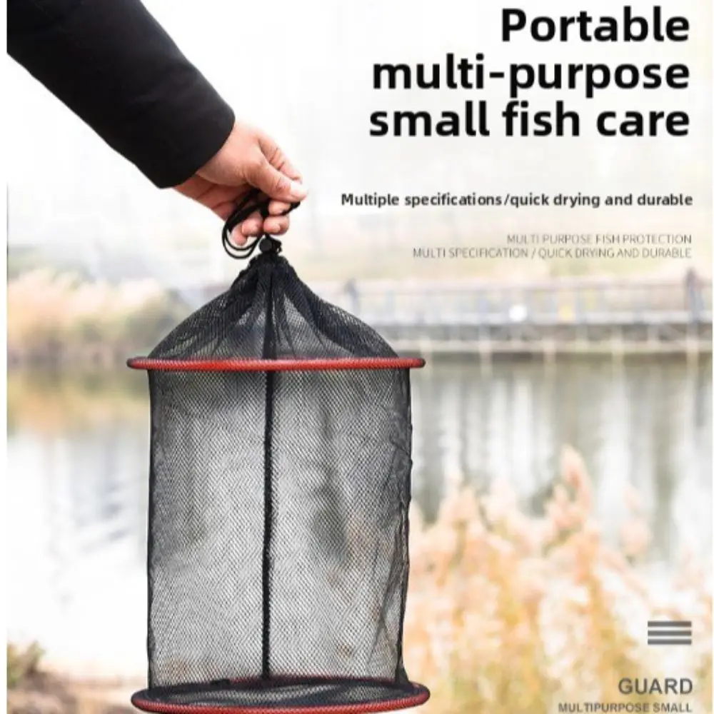 

Thickened Protection Portable Fishing Net Bag Quick-drying Material Anti-hanging Design Quick-drying Fishing Basket