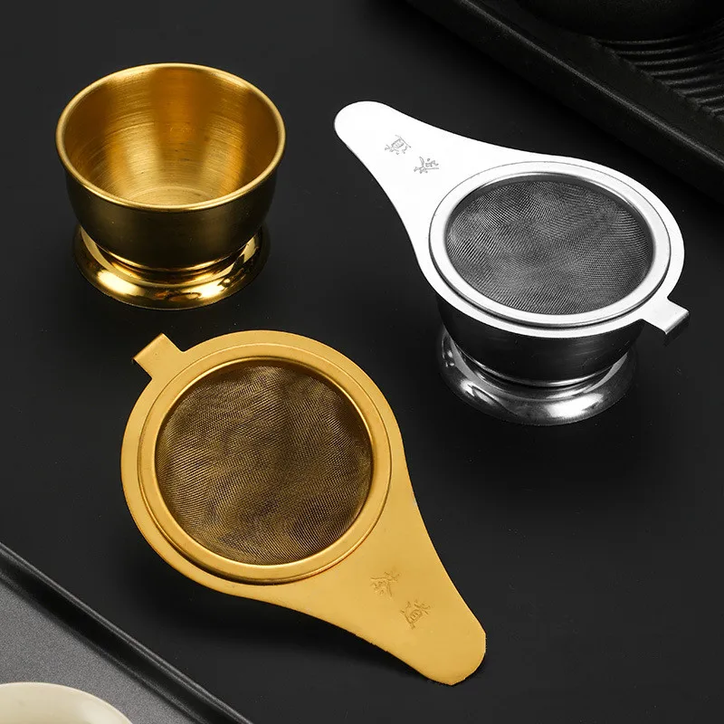 304 Stainless Steel Tea Strainer Set Japanese-style Tea Infuser Tea Filter Leaf Spice Strainer Kitchen Accessories