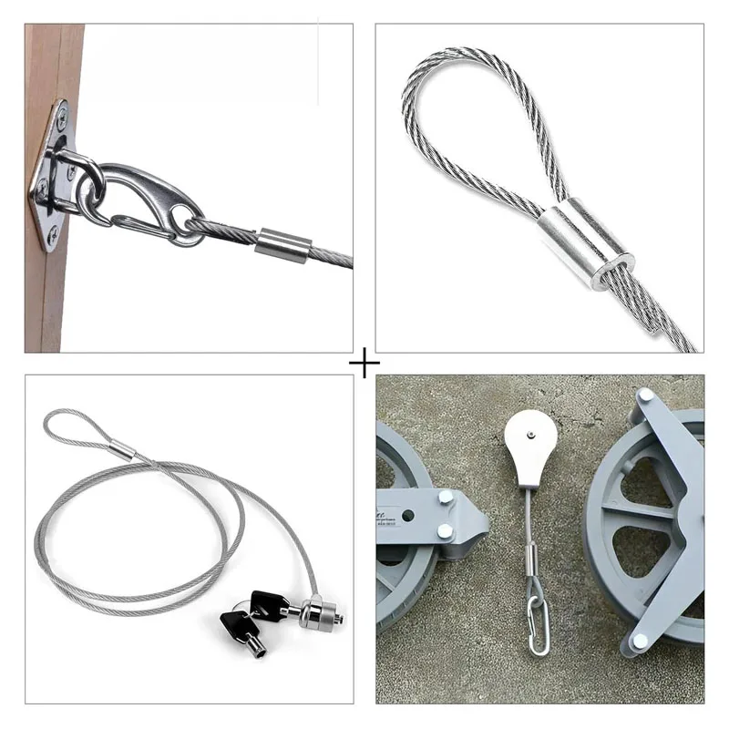 5-500pcs Aluminum buckles wire rope round single hole quick chuck aluminum sleeve aluminum chuck oval hole clip