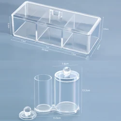 Large Eyelashes Tools Storage Box Acrylic Lashes Extension Supplies Accessories Display Case Dustproof Cosmetic Makeup Organizer