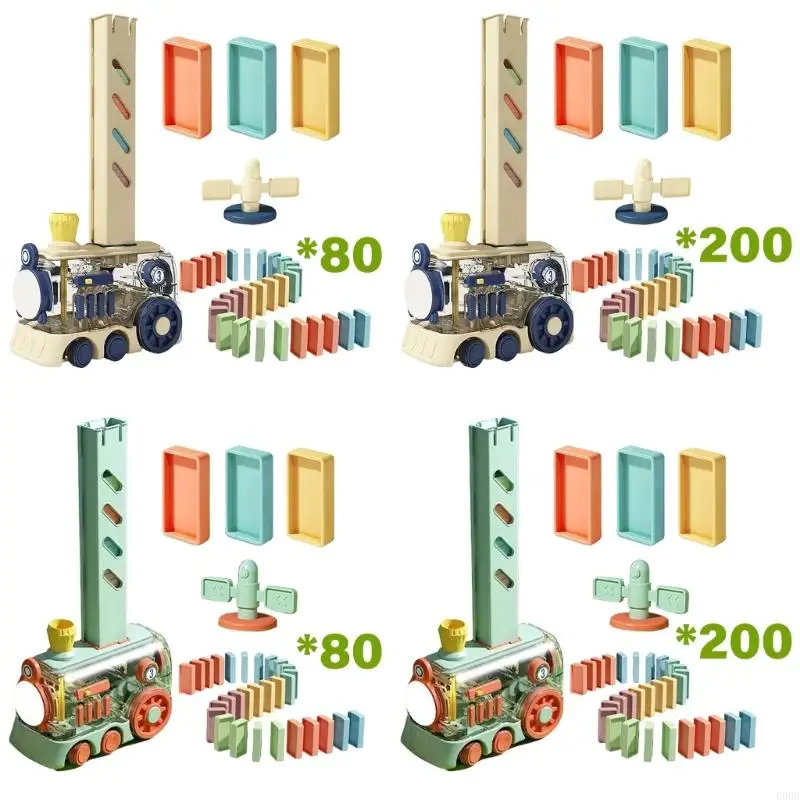 090b 80/200pcs Automatische Dominoblöcke Setzen