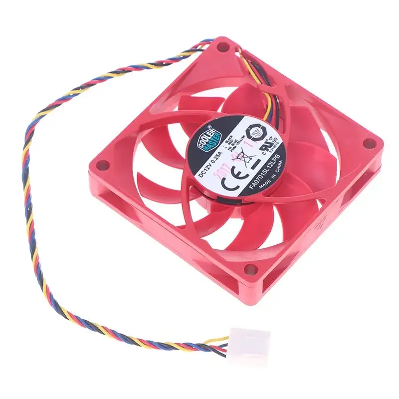 DC12V AMD CPU Cooling Fan Original Cooler Master 7015 70*70*15MM 70MM Cooling Fan FA07015L12LPB 4PIN PWM1000-3400RPM DC12V 0.25A