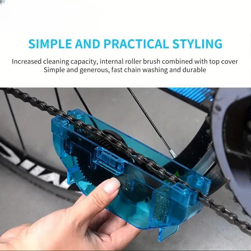 3D Chain Brush and Cleaner Set - Protect Your MTB Bike Chain with Easy Wash Tool and Oil Application