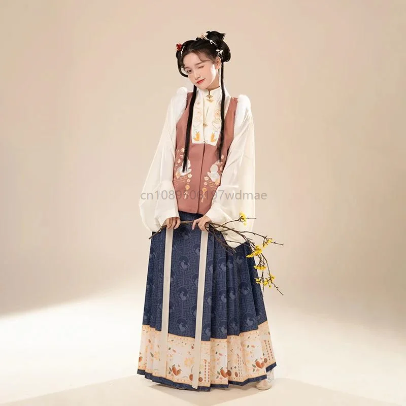 

Hanfu Party Cosplay Costume Female Tang Dynasty Princess Dress Film Performance Fairy Clothing Oriental Dance Wear