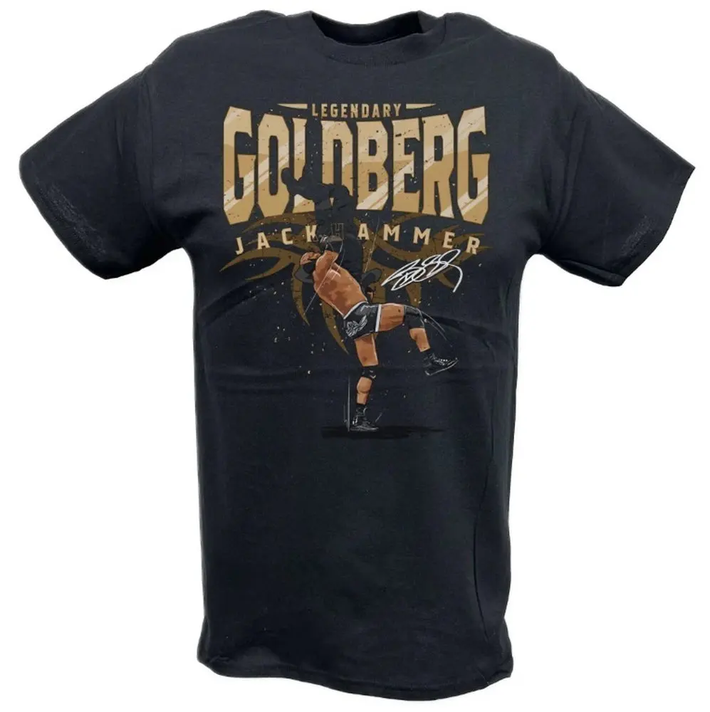 

2025 HOT SALE T SHIRTS Goldberg Legendary Jackhammer T-Shirt 00009517#A Wrestling Sports TEE Famous Wrestler FANS man clothes S