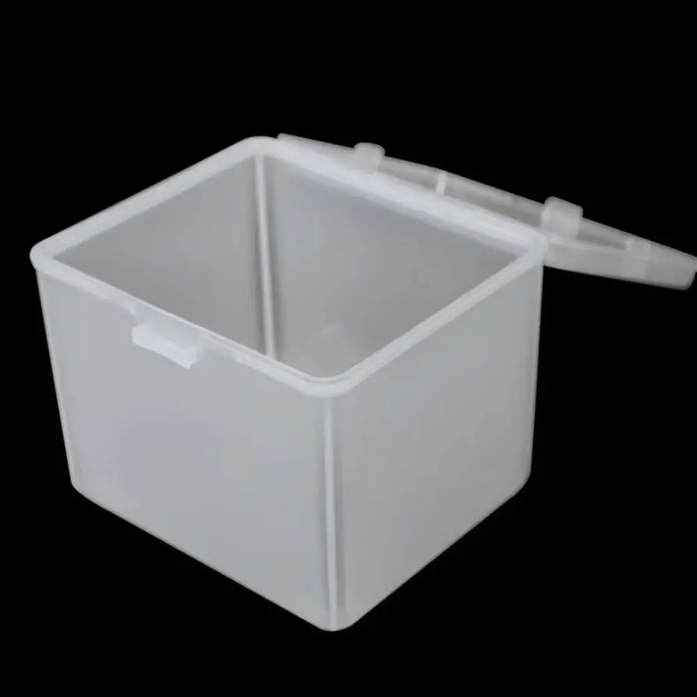 Multi-purpose Clear Plastic Storage Box Small Rectangular Shape with Lid for Storing Jewelry Headband Storage Case Container