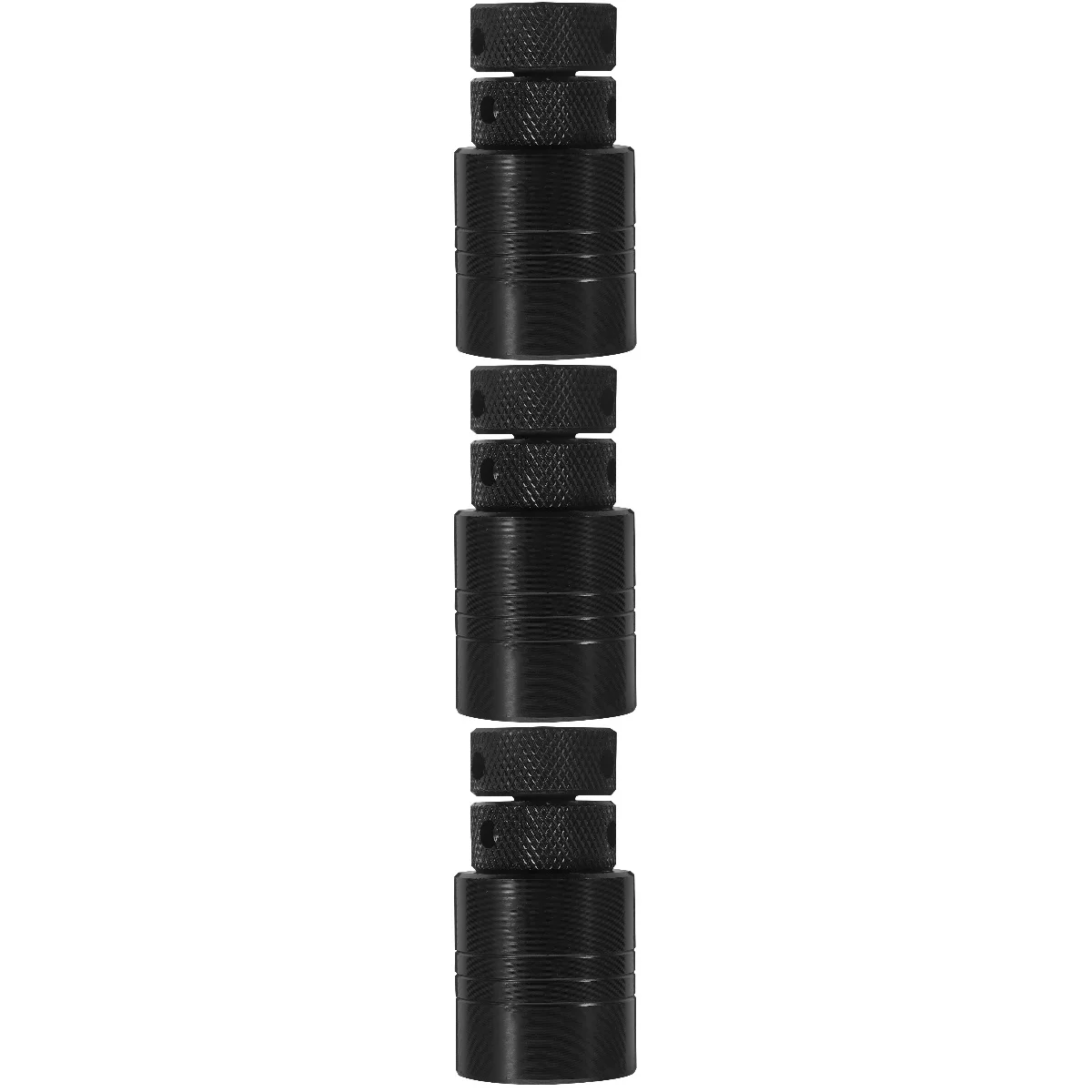 

3 Pieces Screw Jack Block Adjustable Mini Heavy Elevator 740X320X320CM Support Black Stand