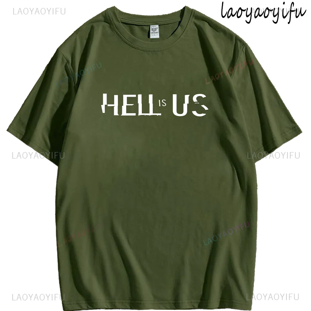 لعبة تي شيرت الجحيم هو الولايات المتحدة طباعة بلايز الجدة اللاعبين ملابس الصيف الرجال النساء مضحك الجرافيك القطن المحملة محب Ropa Hombre Mujer #5