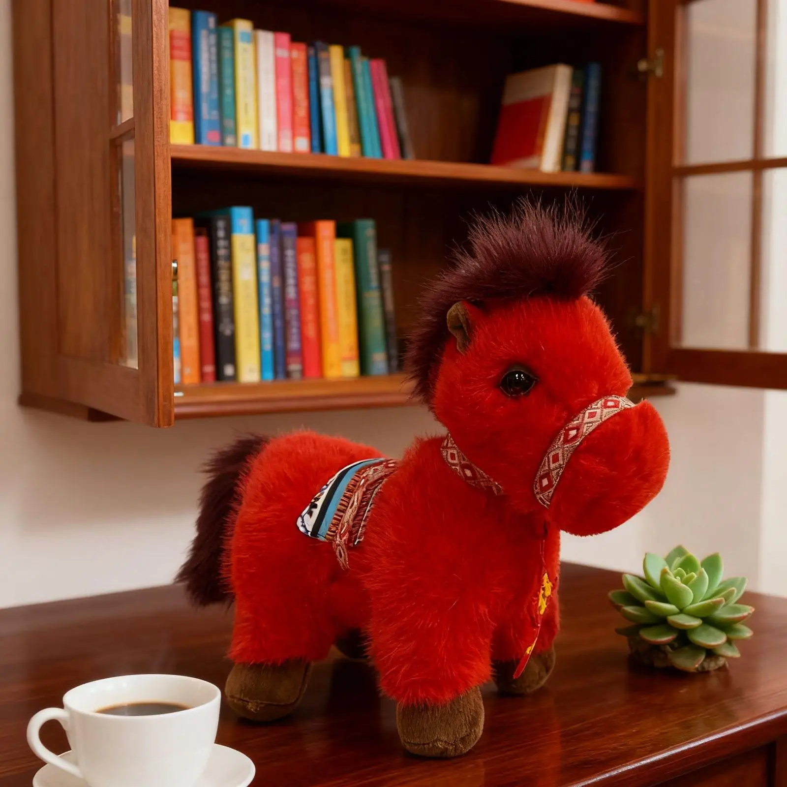 Pluszowy koń 23 cm dekoracja domu zabawa w udawanie miękkie prezenty pluszak koń urocze pluszaki zabawki dla dzieci dorosłych dziewcząt