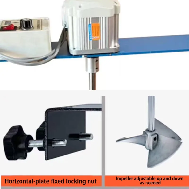 50-60 Gallon Horizontal Explosion-proof Dispersing Mixer 200L Electric Paint Coating Processing Stirring Machine