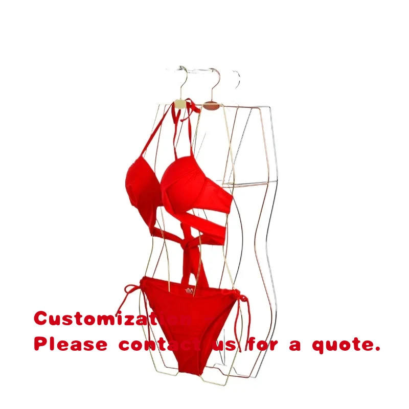 custom.Custom Metal Swimsuit Hangers Non Slip Swimwear Bikini Rack Clothing Store Shop Display Storage Organizer Rack