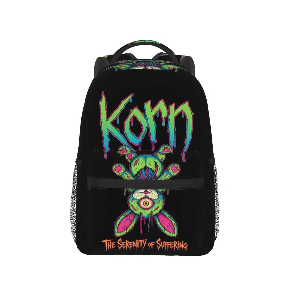 

Rock Band Korn Backpack Hot Sale Daypack Large Capacity Kids BookBag School Bag Shoulder Bags for Men Women