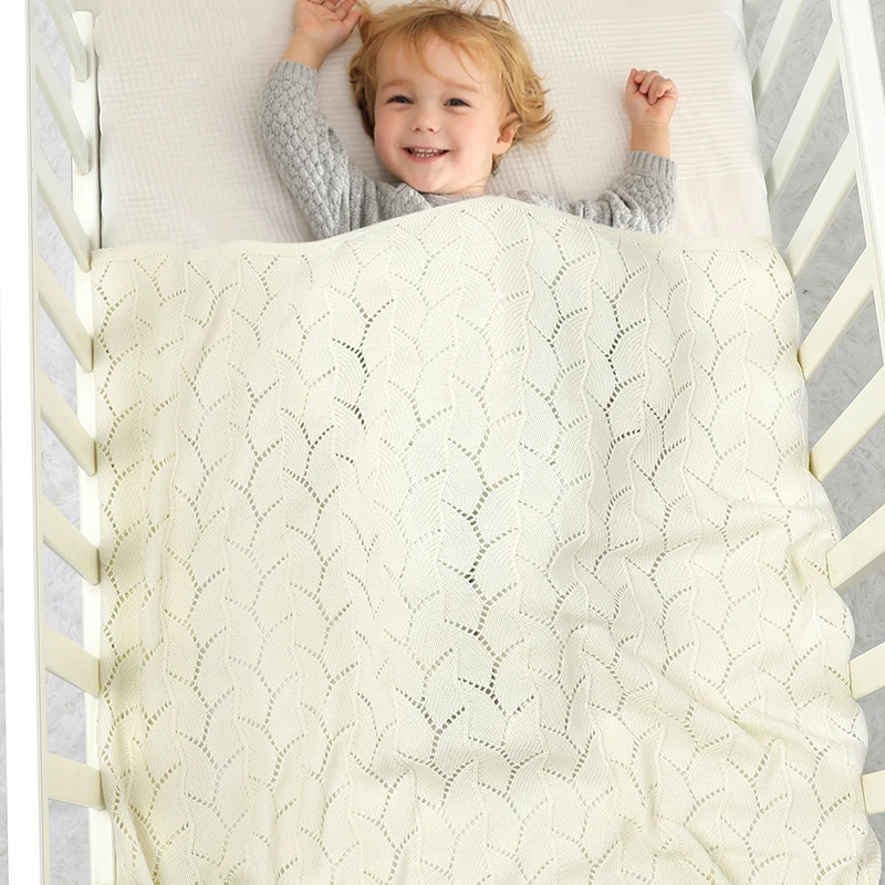 Anti-pilling oco bebê recém-nascido meninos e meninas final da primavera para o outono cobertores respirável malha algodão infantil swaddle envoltórios