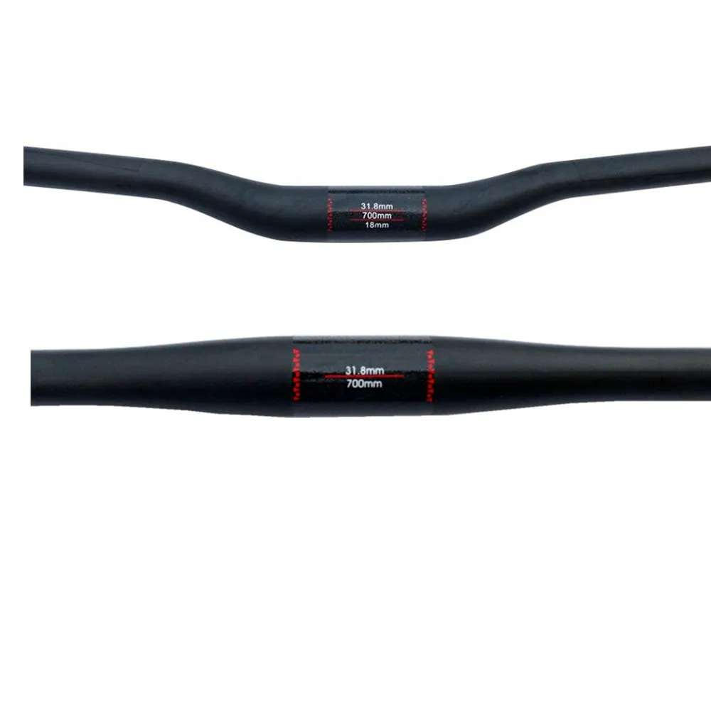 UD carbon  handlebar Matte Full Carbon Fiber Mountain Bicycle Straight Flat/Bend Riser Handlebar Bike MTB Part 31.8*600 - 760 mm